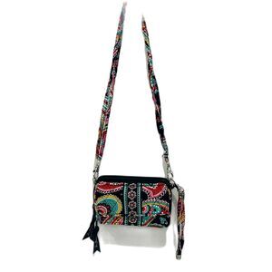 Vera Bradley Small Crossbody Bag Women’s Multi-Color Retired Parisian Paisley